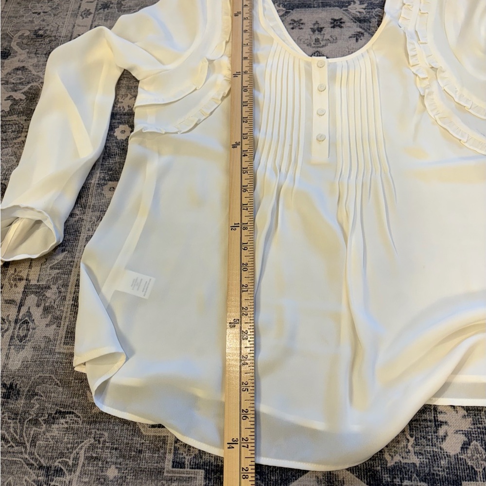 Daniel Rainn Ivory Ruffle Blouse - Picture 7 of 8